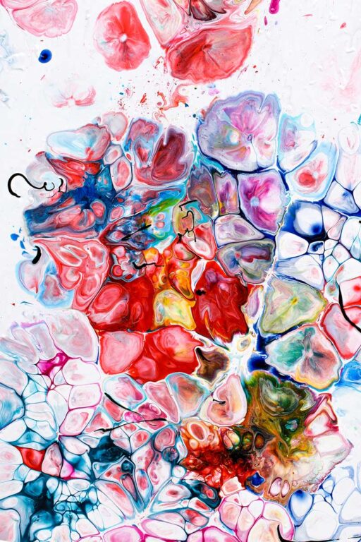 Farver og materialer i indretning med kunst som farveelement